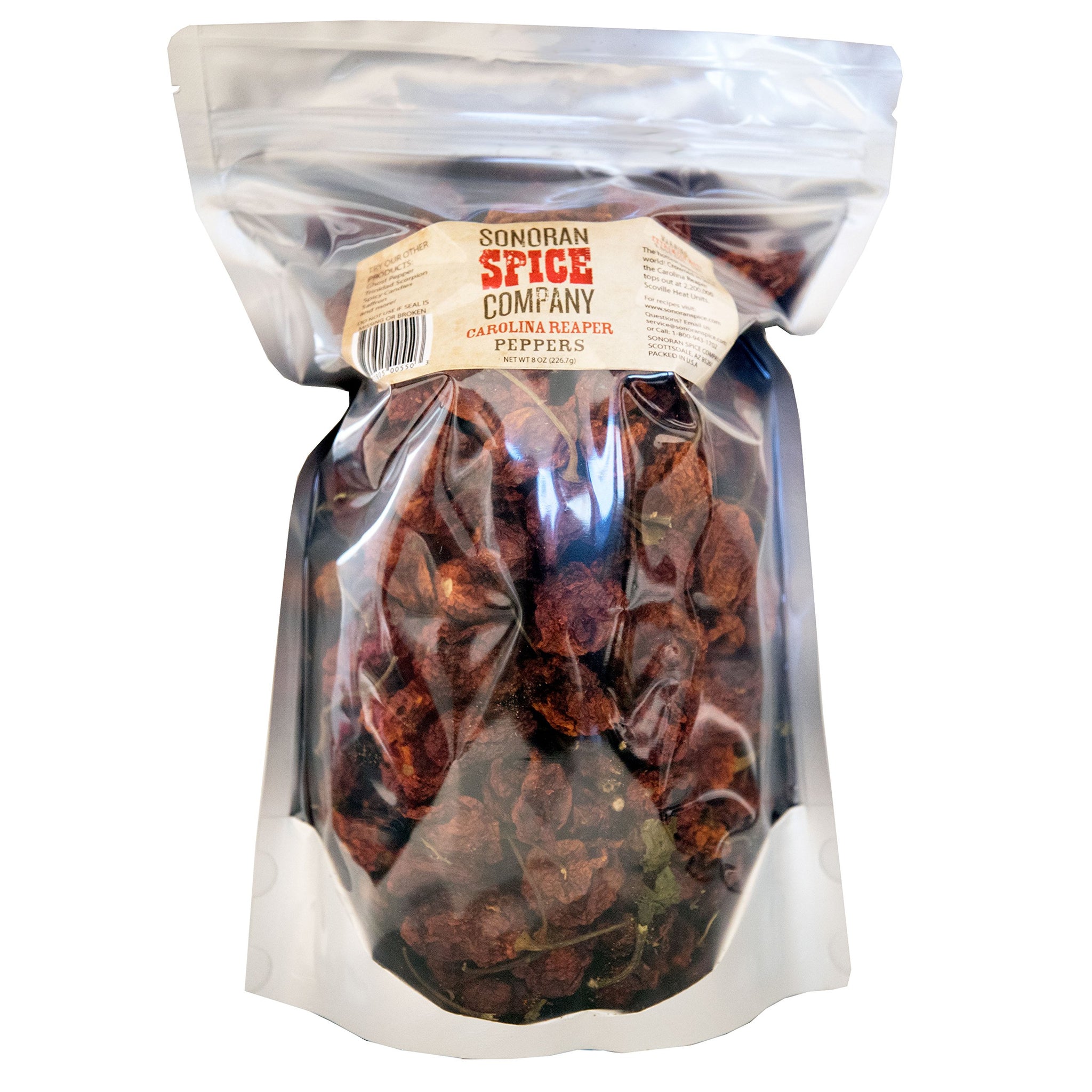 Carolina Reaper Peppers - Oven Dried (8 Oz)