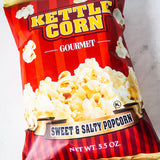 Kettle Corn Popcorn - Sweet Salty Savory - Gourmet Delicious Buttery Flavor - 1, 5.5oz Bag