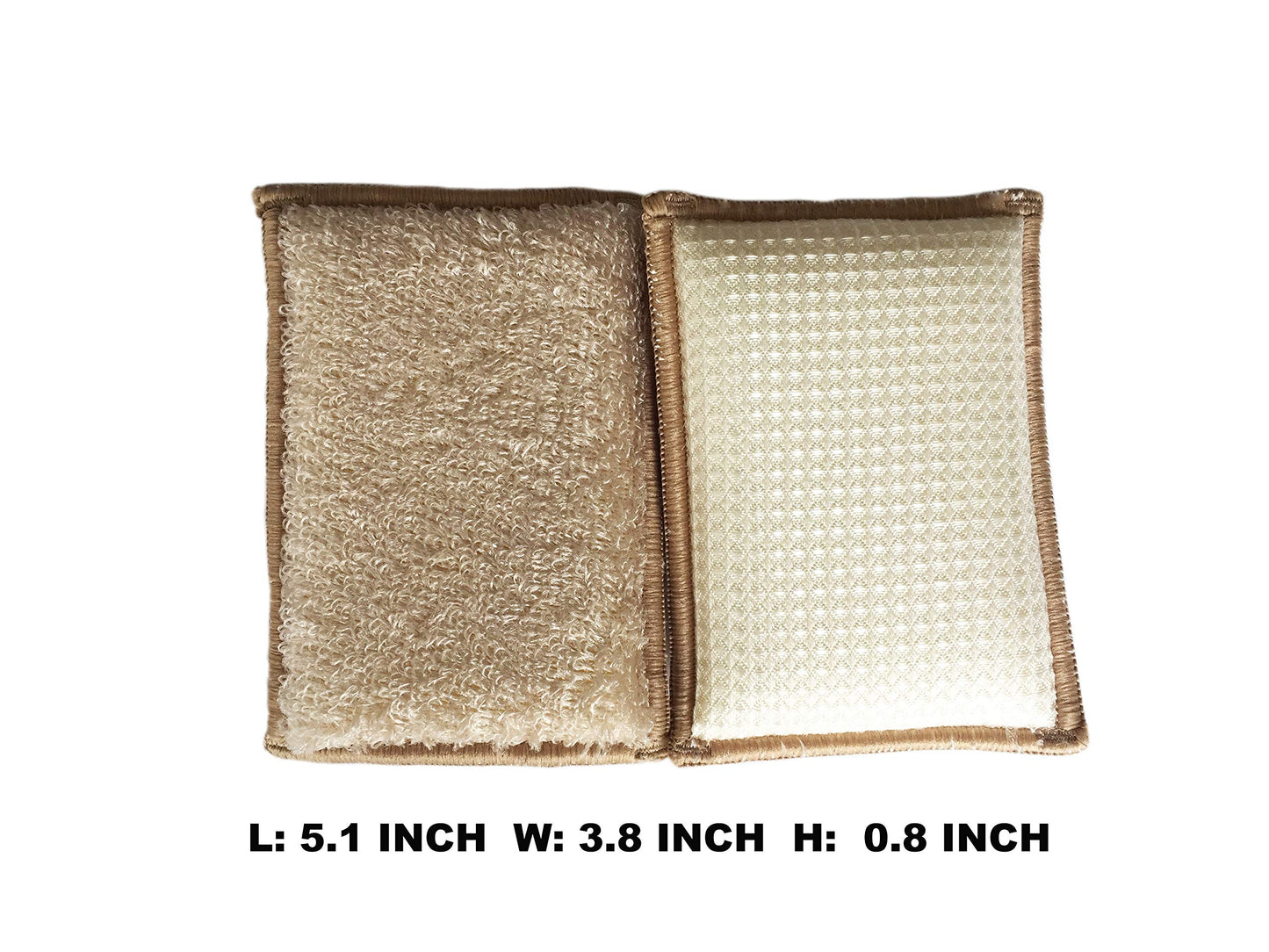 UKEENOR Natural Bamboo Sponges Kitchen Cleaning Sponges Dish Sponges Reusable Dish Washing Sponges Super Absorbent 6 Packs