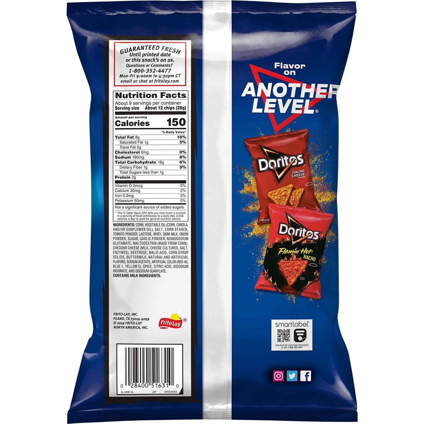 Doritos Tortilla Chips Cool Ranch Bag, 9.25 Oz