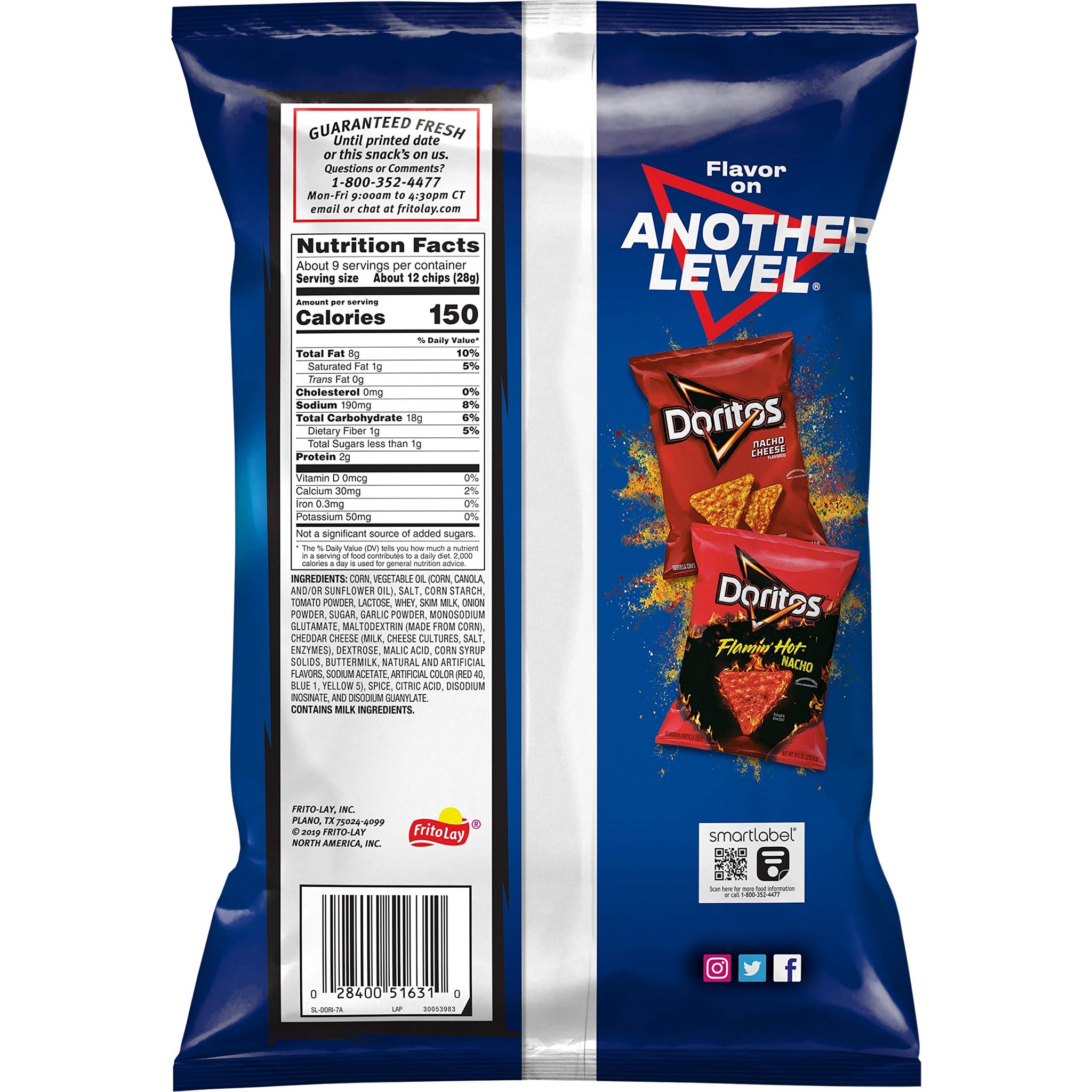 Doritos Tortilla Chips Cool Ranch Bag, 9.25 Oz