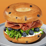 Thomas' Blueberry Bagels, 6 count, (3.0 oz each), 8g Protein, Kosher Fruit Bagels, 18 oz Bag