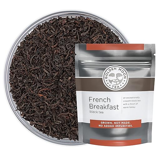 Golden Moon Tea French Breakfast Black Tea - Loose Leaf, Non GMO - 1 Pound (192 Servings)
