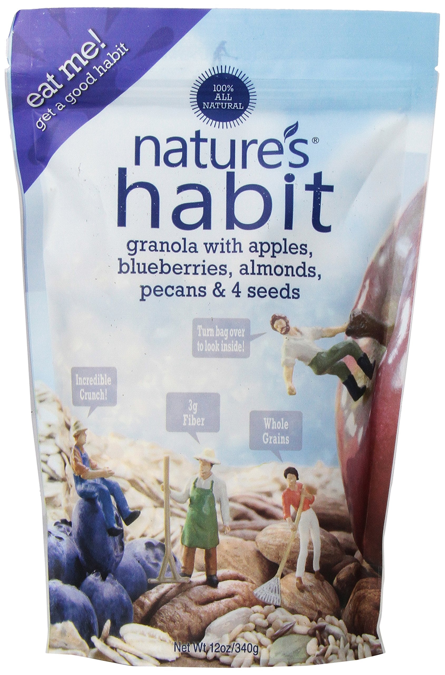 Nature's Habit Granola with Blueberries, Apples, Almonds, Pecans and Seeds, 12 Ounce