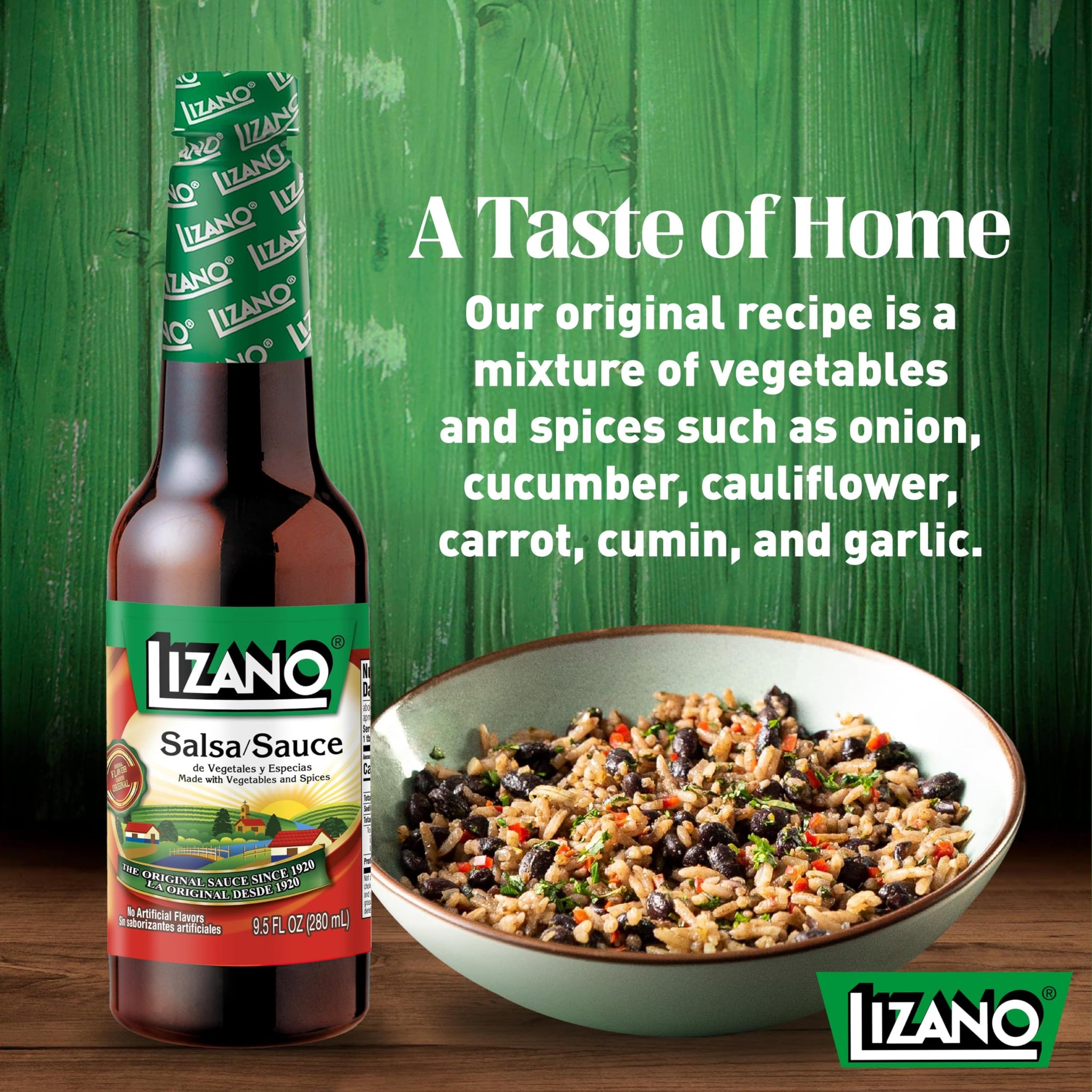 Lizano Salsa Sauce with Vegetables and Spices, 9.46 fl oz (Pack of 1)