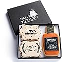 Happy Birthday Gift Basket Custom Sugar Cookies - Happy Birthday Cookies in Gift Box, Hand Decorated Kosher Treats for Men, Him, Husband - Bakery