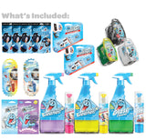 Gunk Getter Home and Kitchen Cleaning Supplies - Multi Purpose Cleaner Kit for Floors,Counters, Bathroom and Glass-Cleaning Household Essentials