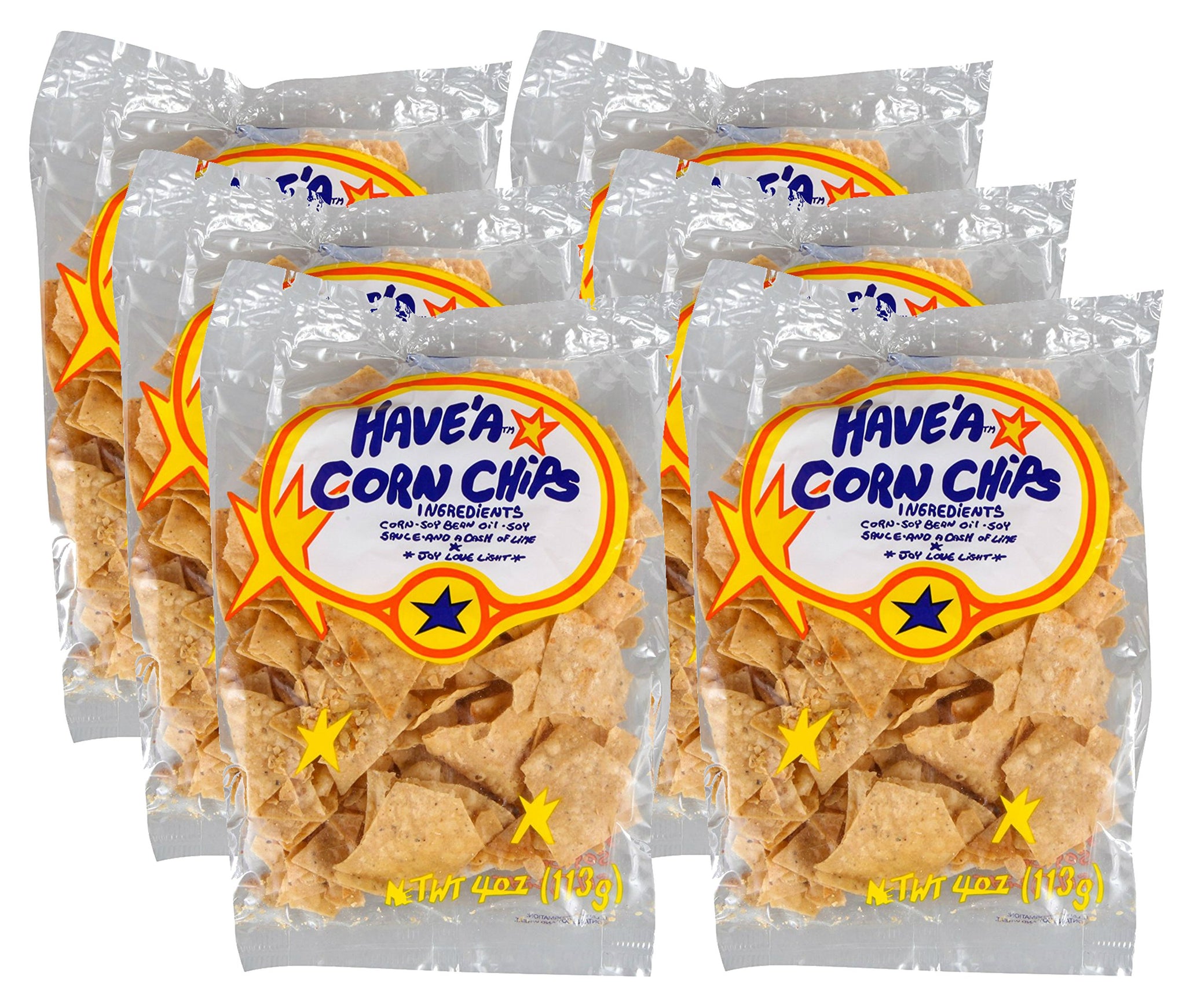 Have'a Corn Chips, Regular Flavor, 4-Ounce Bag (Pack of 6)