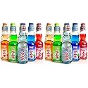 Ramune Japanese Soda Variety Pack - Shirakiku Multiple Flavors - Japanese Drink Gift Box (5 Count) Pack of 2