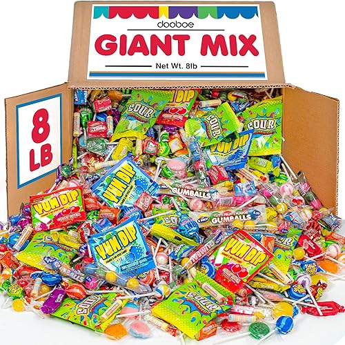 Dooboe Parade Candy Assortment Bulk - 8 Pounds - Variety Pack Candies - Individually Wrapped Favors - Pinata Filler Candies - Gifting Novelty Candy