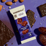 Bearded Brothers Organic Vegan Energy Bars - Gluten & Soy Free, Paleo, Whole 30 | Non GMO, Low Glycemic, High Protein, Fiber (10 Pack, Chocolate