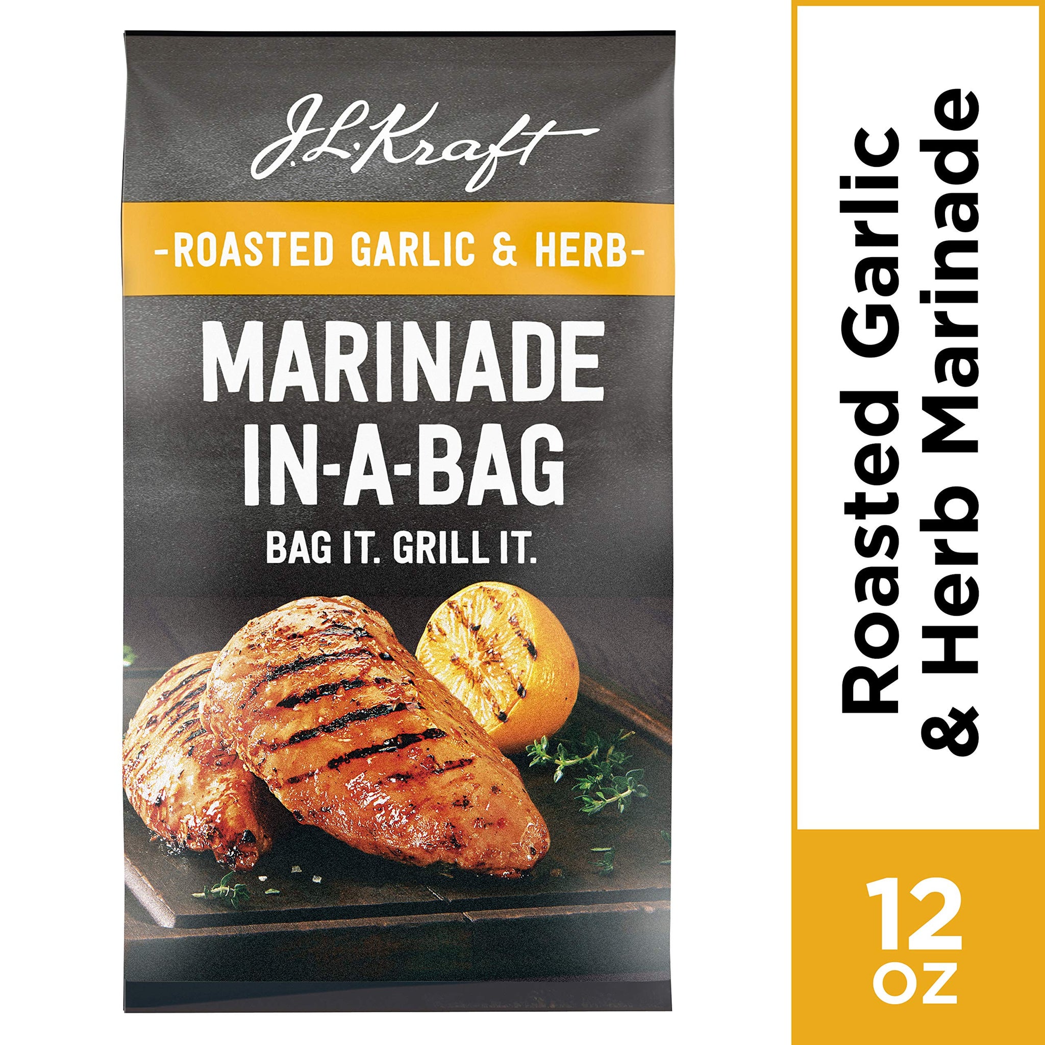 Kraft Liquid Marinade Bag, Garlic Parmesan, 12 Ounce