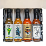 Sauce Leopard Hot Sauce Variety 4-Pack - The Emerald Slime, The Colfax Killer, The Road Dawg, The Seventh Reaper - Award-Winning Gift Set, 5 Fl Oz