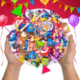 Party Candy Bulk Bag | 3 Pounds | Individually Wrapped Candies | Popping Rocks, Lollipops, Gum, Fruit Chews, Caramels, Taffies - 220 Count | Bulk