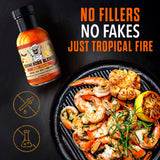 Chimi Boss Mango Habanero Sauce - Sweet-Heat Flavor Explosion for Tacos, Chicken, Pizza & More - 8 fl oz Bottle - Small Batch, USA Made, No Fillers