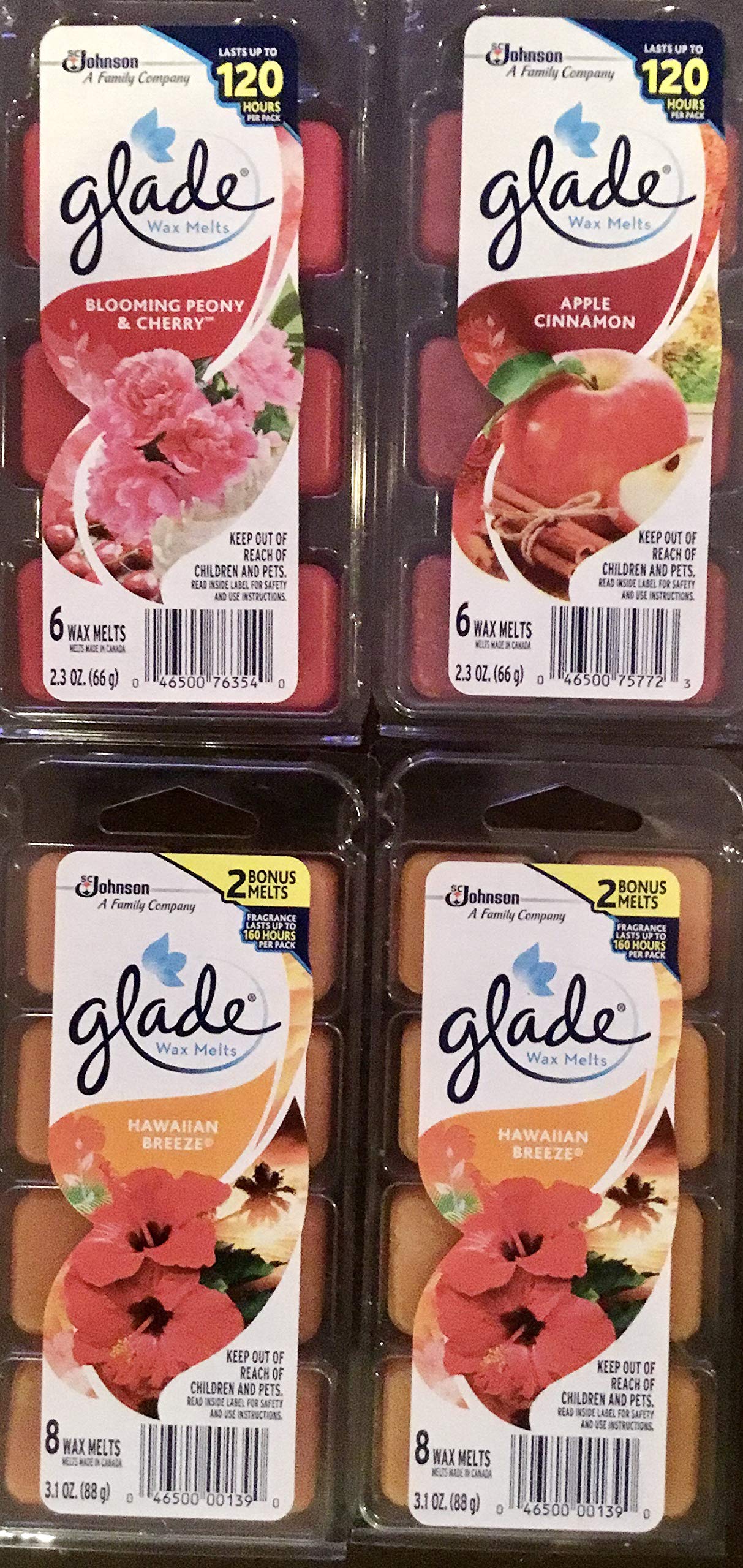 Glade Wax Melts Hawaiian Breeze 8ct - 3.1oz One Pack