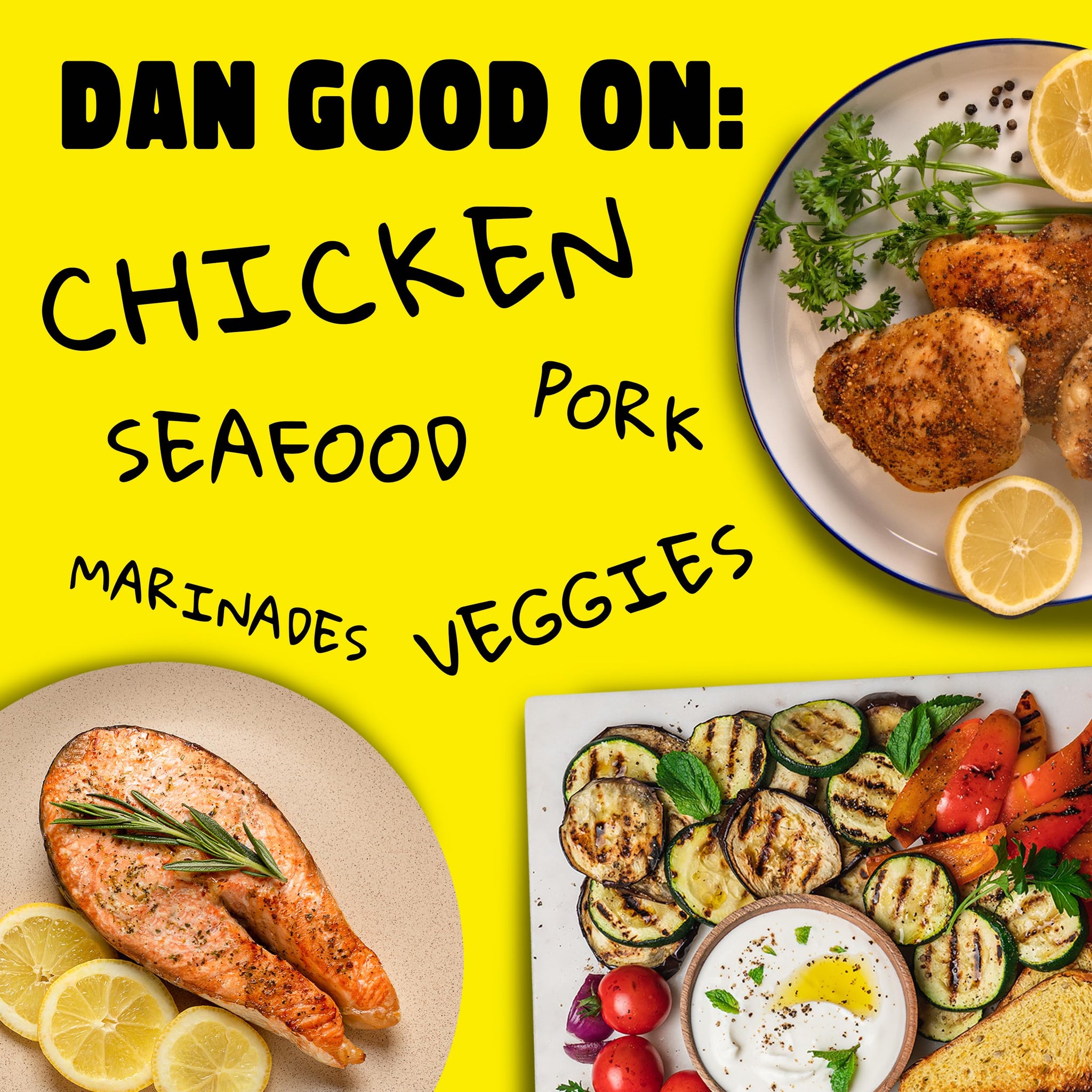 Dan-O’s Seasoning Variety Pack - 3 Bottle Set (Extra-Small) - Lemon Pepper, Original & Preem-O - All Purpose Spice Blends for Chicken, Seafood, Steak