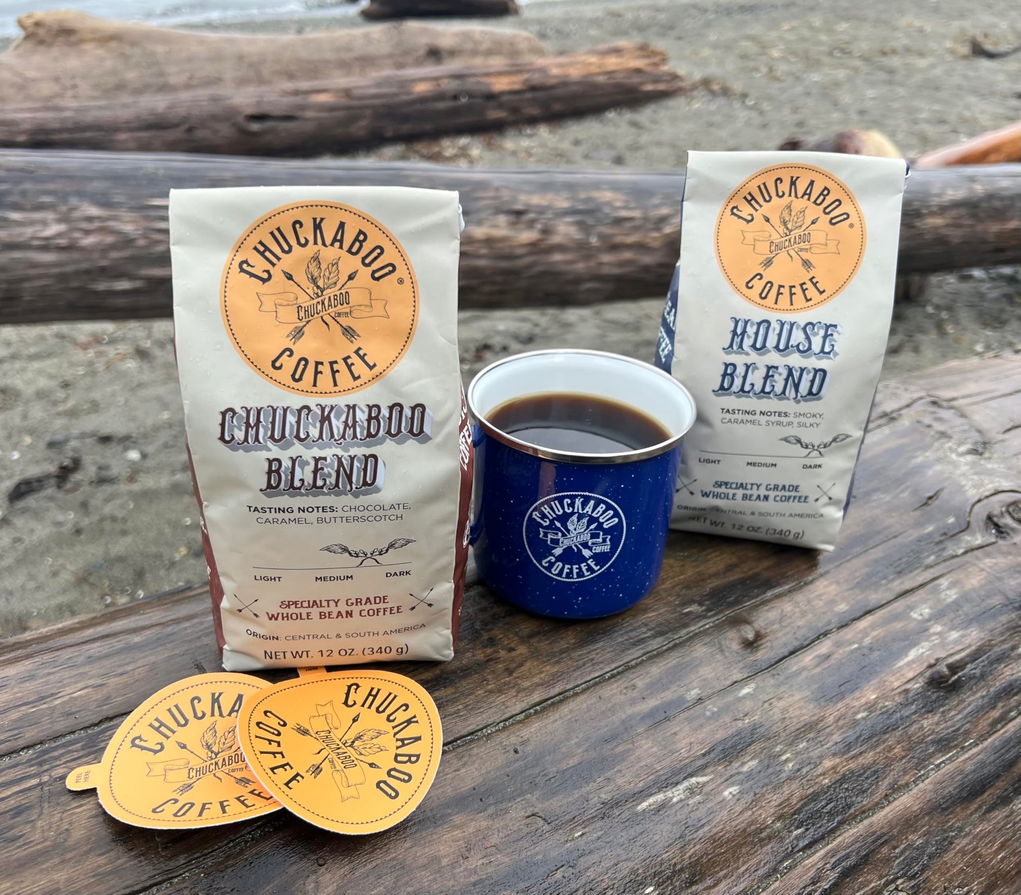 Chuckaboo Coffee - House Blend Dark Roast- CLEAN COFFEE - Organic - Fair Trade - Mold Free & Toxin Free