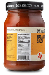 Mrs. Renfro's Habanero Salsa | Gluten Free, No Added Sugar, No HFCS, 16-oz Jar (Pack of 4)