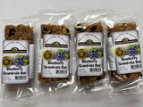 AmishTastes Homemade, Lightly Sweetened, Soft & Chewy Blueberry Granola Bars by Schlabach, 2.8 Oz. (Pack of 4)