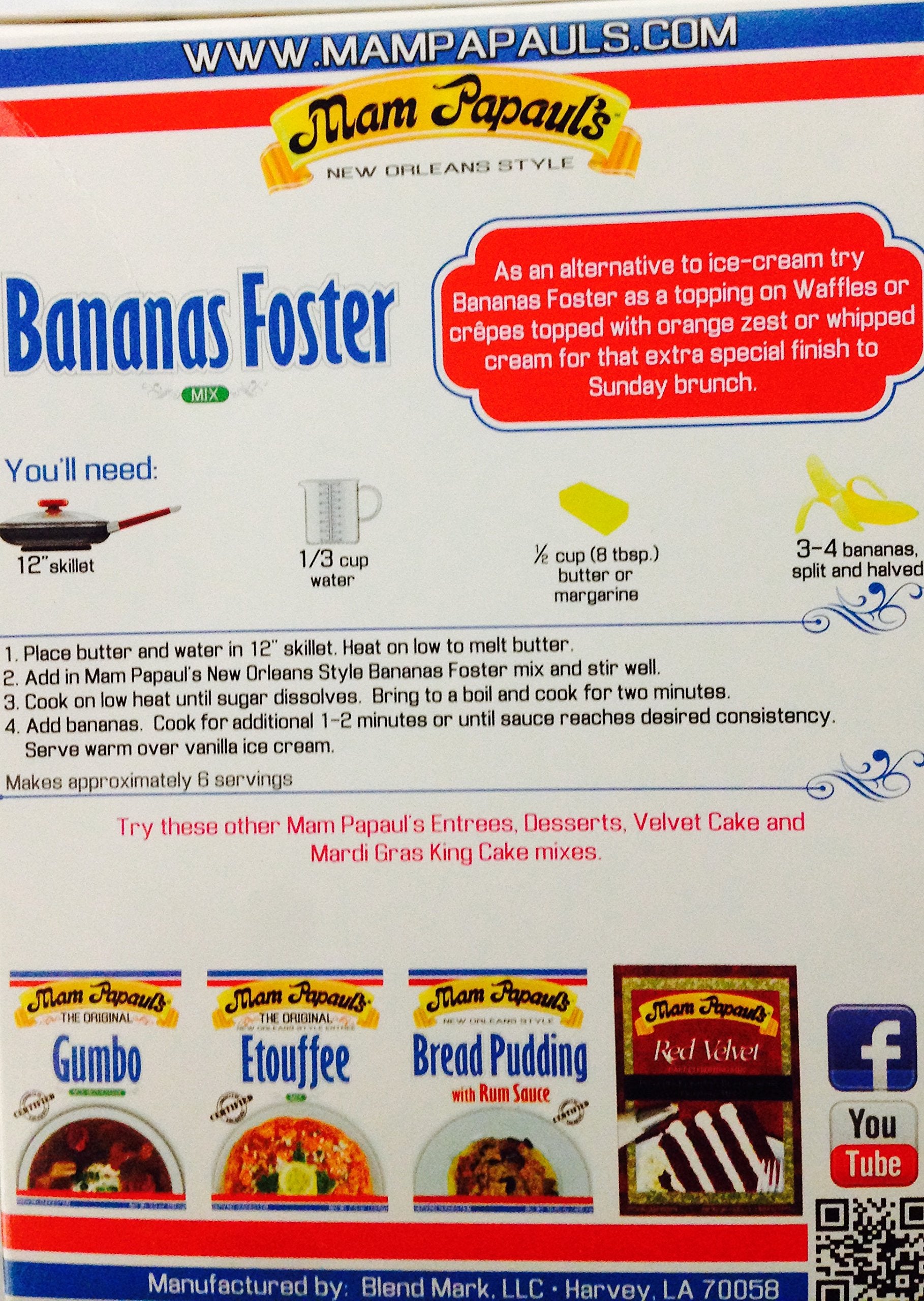 Mam Papaul's Banana Foster Mix