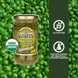 Filippo Berio Pesto, Organic Classic Basil, 6.7 Ounce Glass Jar, Gluten Free, Non-GMO