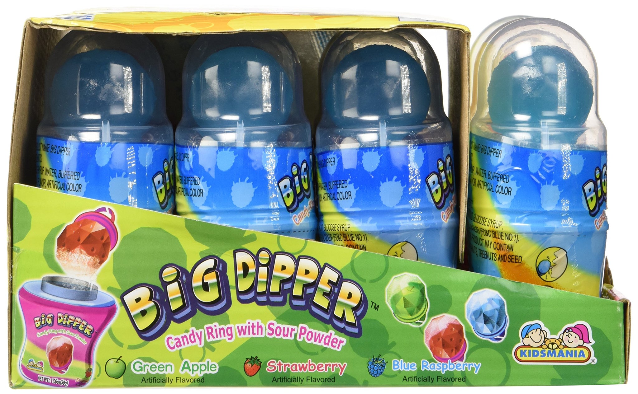 Big Dipper Candy Ring With Sour Powder 12 Count