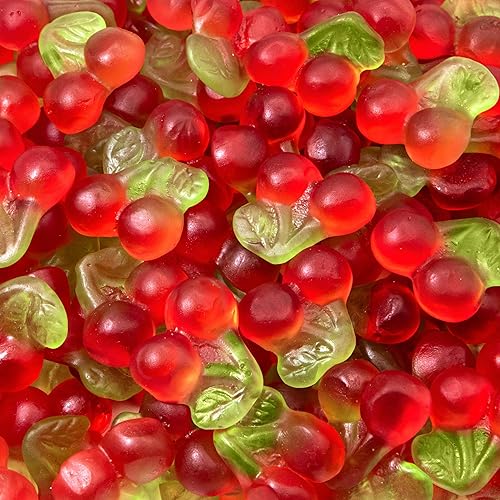 Cherry Gummy Candy | 1-Pound Bag | Chewy Cherry Candy | Soft & Juicy Fruit Gummies for Parties, Gifting, Dessert Decorating, Buffets & Everyday