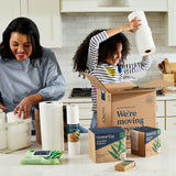2-Ply Bamboo Paper Towels (12 Rolls, 140 Sheets Per Roll) - FSC Certified, Highly Absorbent Select-A-Size Sheets - Plastic-Free Packaging - Tree-Free
