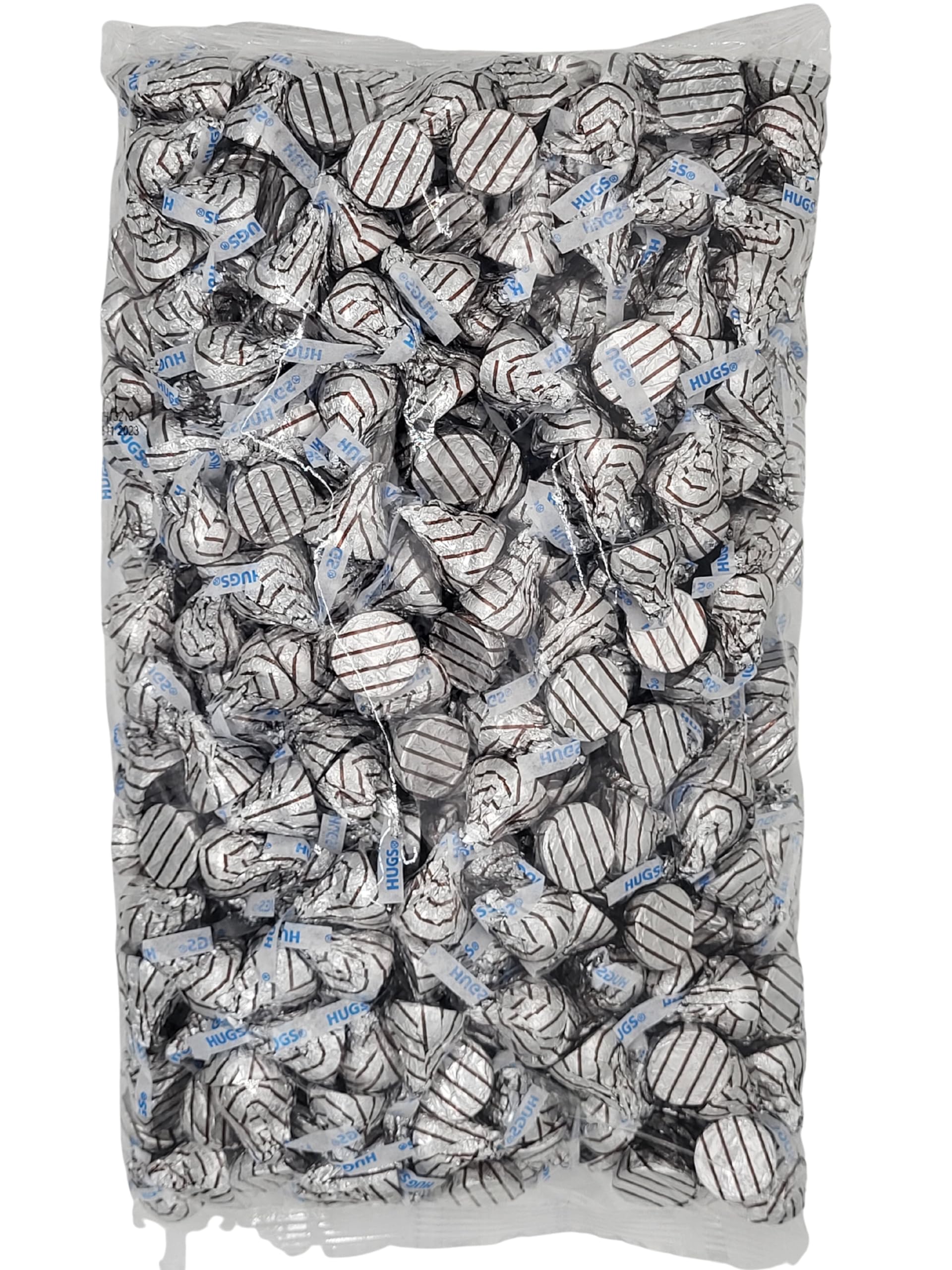 Hershey Kisses Hugs, Milk Chocolate with White Creme Candy, Individually Wrapped Candy, Hershey Kisses/Hugs Bulk, Bulk Chocolate Candy 4 lbs /64 oz
