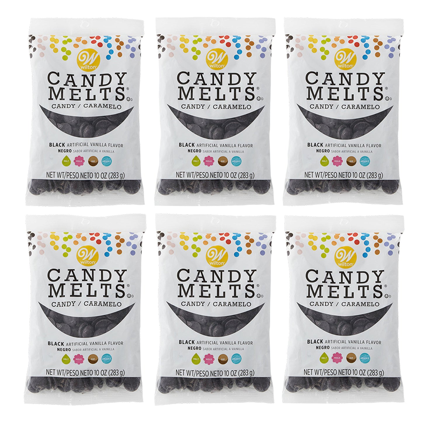 Wilton 10 oz. Black Candy Melts® Candy, 6-Count