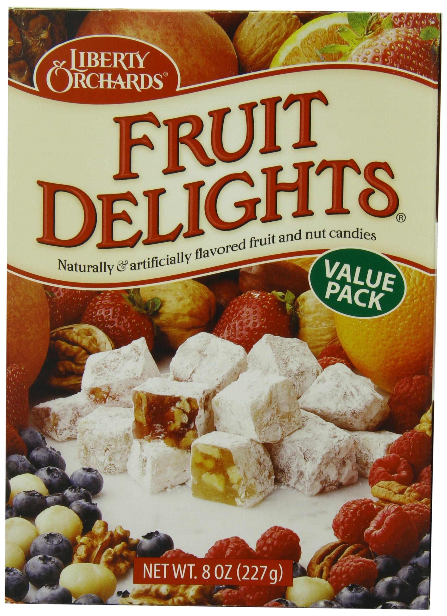 Liberty Orchards Fruit Delights Value Pack,8-Ounce Boxes (Pack of 6)