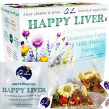 Dr. Lu’s Happy Liver Tea | 100% Natural Liver Cleanse Detox & Repair Tea Made in US | 11-Flavor Milk Thistle, Turmeric, Chrysanthemum, Licorice Root