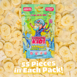 Bubblegum Kids Hannah's Frozen Banana Sugar Free Gum | Sugarless Gum with Xylitol | Vegan, Peanut Free, Low Calorie Candy Alternative for Kids
