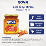 Goya Ají Mirasol Paste, Mild Medium Chili Paste for Sauces, Yellow, 7.5 oz