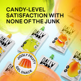 Dally Variety Pack [Mango, Peach & Apple] Drinkable Konjac Jelly 10 Pouches | 10-Calorie Keto, Gluten Free, Sugar Free Korean Fruit Snack | Prebiotics