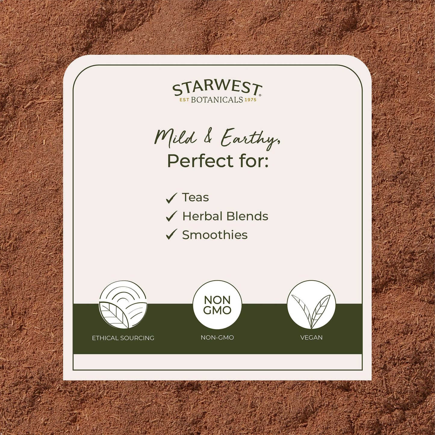 Starwest Botanicals Cat's Claw Bark Powder Wildcrafted - Dried Cat's Claw Herb for Tea, Herbal Blends, Smoothies, & Baking, Certified Kosher - Bulk 1