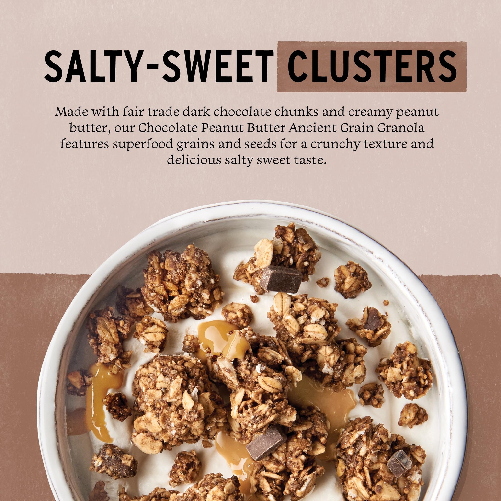 Purely Elizabeth, Chocolate Peanut Butter, Ancient Grain Granola, Gluten-Free, Non-GMO, 10 Ounce (Pack of 3)