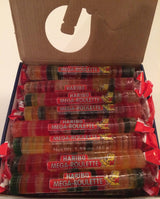 HARIBO Gummi Candy, Mega-Roulette Gummy Candy, 1.59 Ounce Rolls (Pack of 24) Delicious Soft & Chewy Sweet Snacks, Assorted Fruity Flavors
