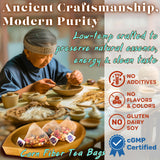 Dr. Lu’s Organic Ginseng Five Treasures Tea Kidney Tea | Ginseng Six Treasures tea for Kidney Cleanse Detox & Repair with Maca Root in Corn Fiber