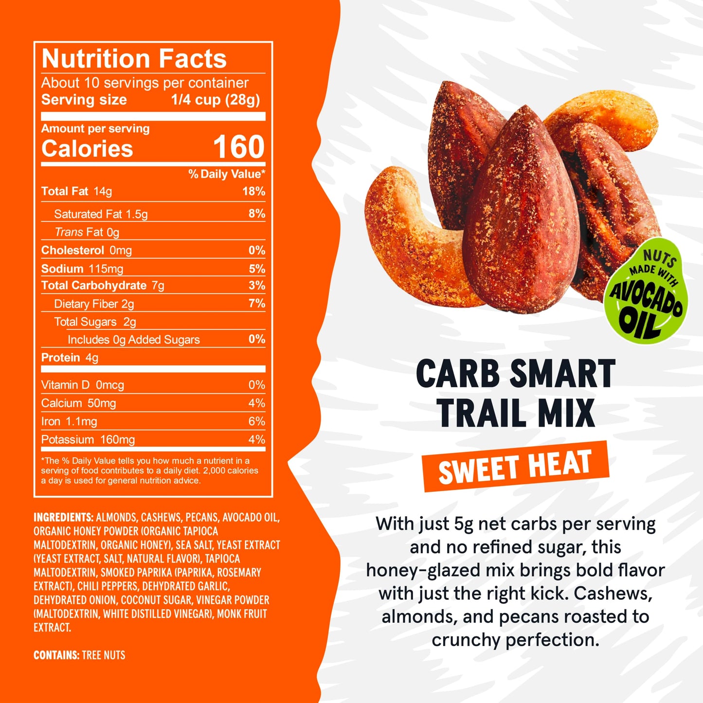 Wild Fox Trail Mix - Healthy Plant-Based Snack Made With Pure Avocado Oil And No Refined Sugar Or Seed Oils Ideal For Vegan Gluten-Free And Paleo