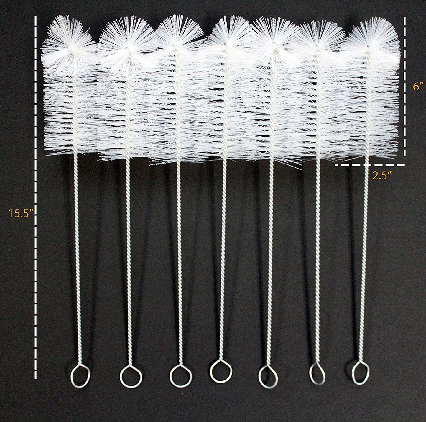 The Weekend Brewer 3pk Bottle Brushes great for cleaning Beer, Wine, Water, Soda, Kombucha, etc