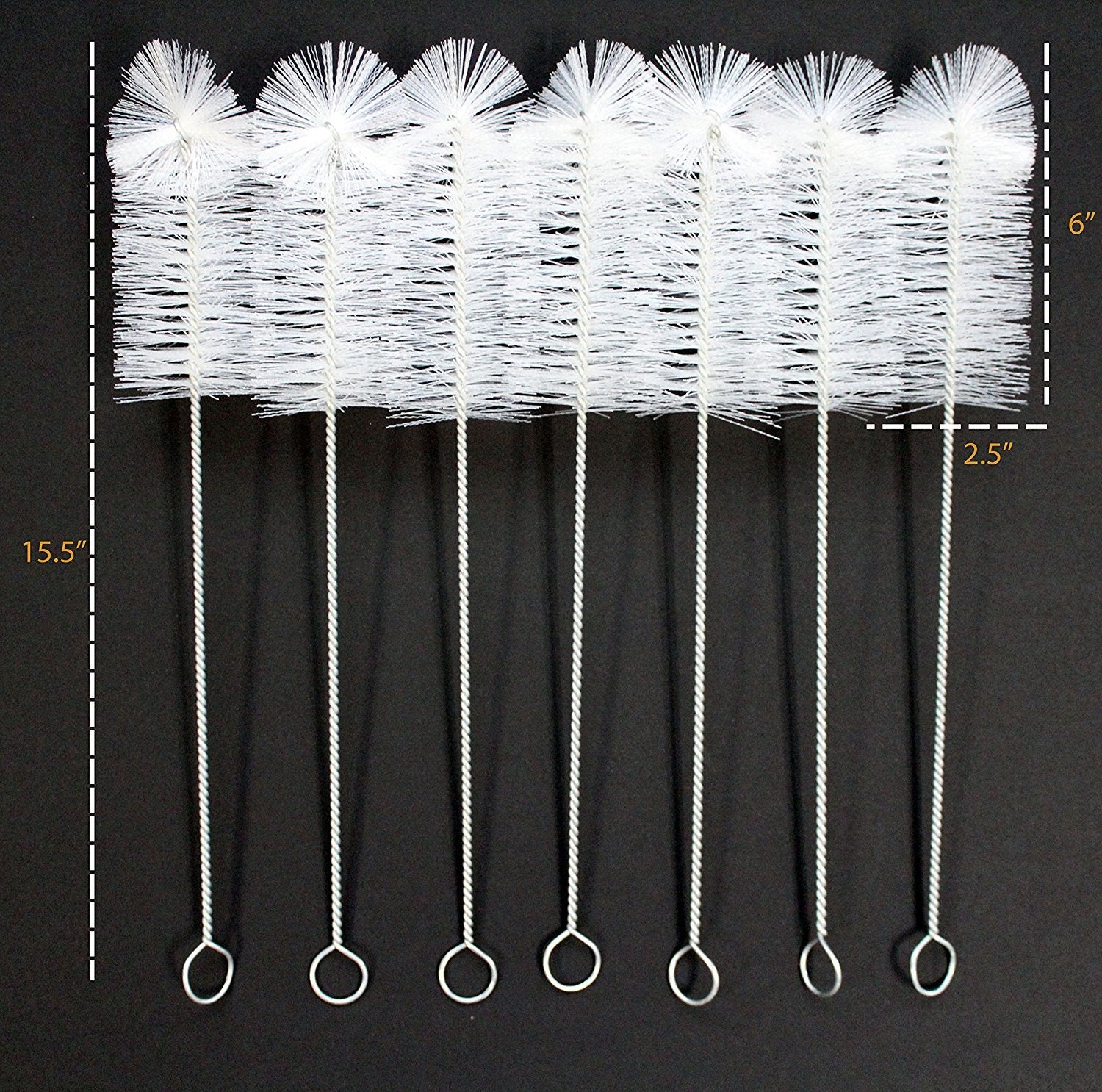 The Weekend Brewer 3pk Bottle Brushes great for cleaning Beer, Wine, Water, Soda, Kombucha, etc