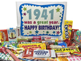 RETRO CANDY YUM ~ 1941 85th Birthday Gift Box of Nostalgic Retro Candy Mix from Childhood for 85 Year Old Man or Woman Born in 1941