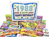 RETRO CANDY YUM ~ 1988 38th Birthday Gift Box of Nostalgic Candy from Childhood for 38 Year Old Man or Woman Born 1988