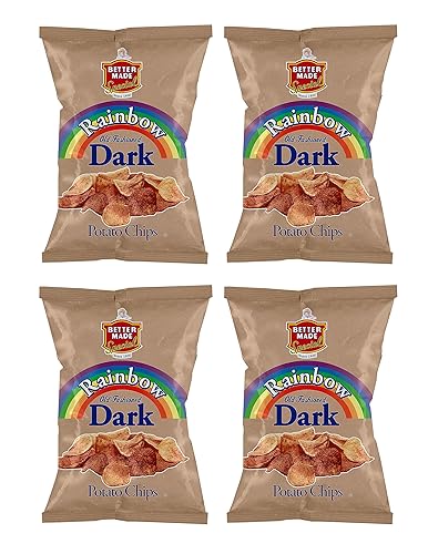 Better Made Special Potato Chips - (4) x 7.5-10oz Bags - (Pack of 4) - Choose Your Flavor! (RAINBOW) - Crispy, Crunchy, Salty Snacks Made From Fresh