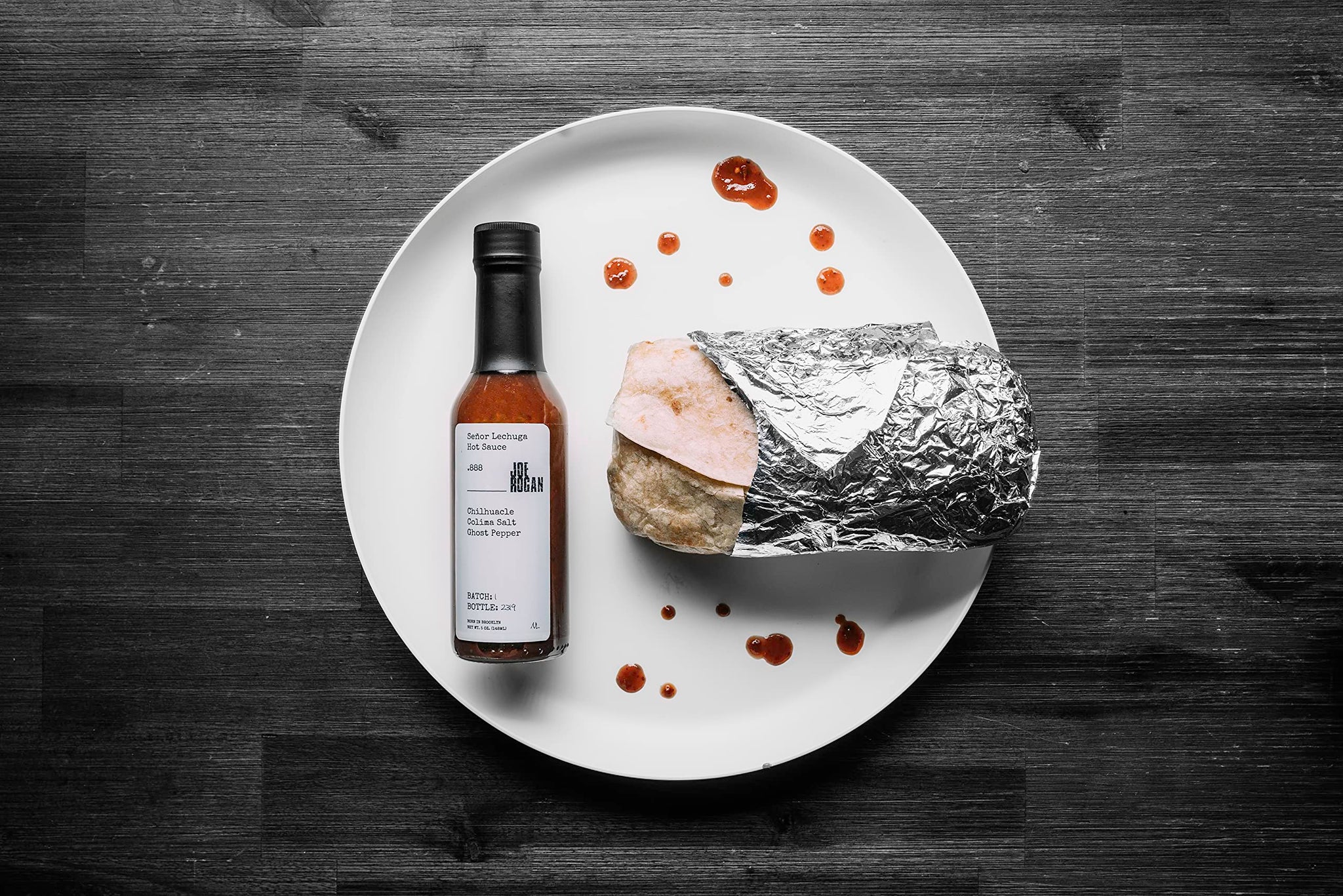 Joe Rogan x Señor Lechuga Hot Sauce .888 Chilhuacle, Colima Salt, Ghost Pepper