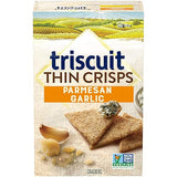 TRISCUIT Thin Crisps Crackers, Parmesan Garlic Flavor, 1 Box (7.1 oz..)
