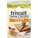 TRISCUIT Thin Crisps Crackers, Parmesan Garlic Flavor, 1 Box (7.1 oz..)