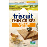 TRISCUIT Thin Crisps Crackers, Parmesan Garlic Flavor, 1 Box (7.1 oz..)